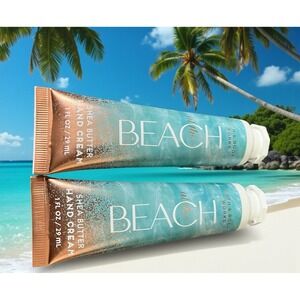 2 Bath & Body Works At The Beach Shea Butter Hand Cream 1 oz Travel Size Refresh
